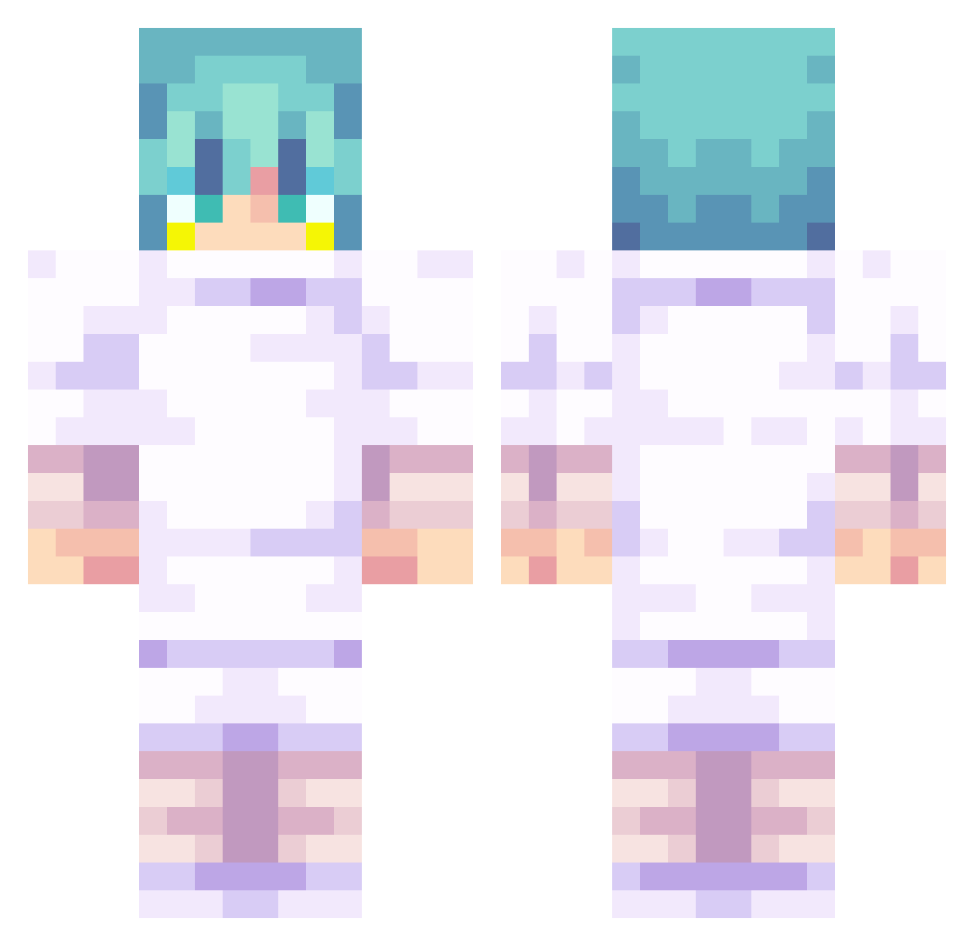 zw_cougar_nation Minecraft skin, front and back view