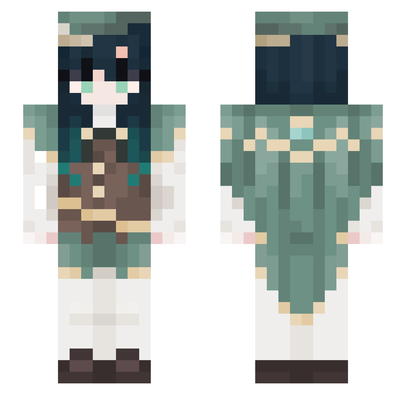 kenmaisbae Minecraft skin, front and back view