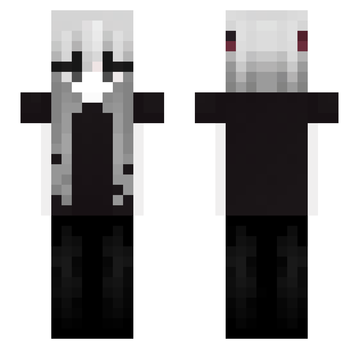 C0nfus1oneh Minecraft skin, front and back view