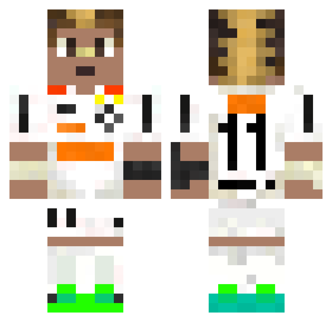 Albert_cz88 Minecraft skin, front and back view