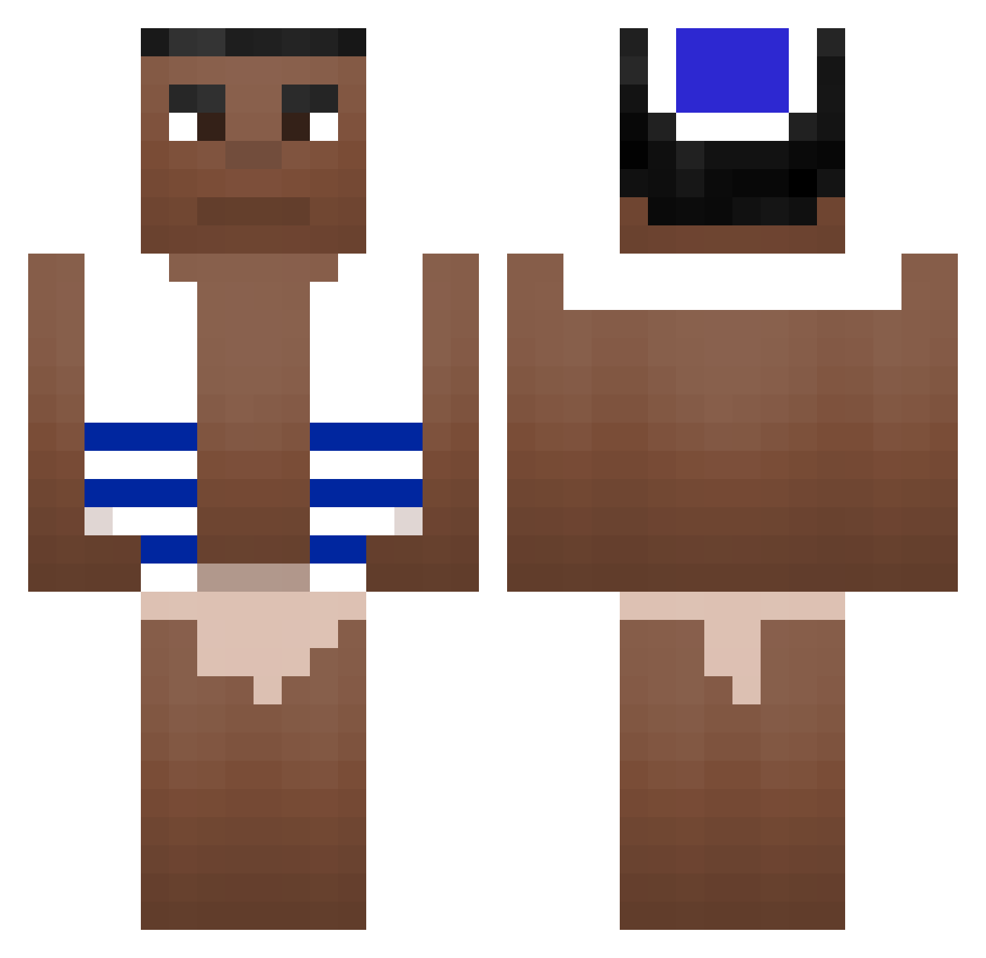 kebabtorsken Minecraft skin, front and back view