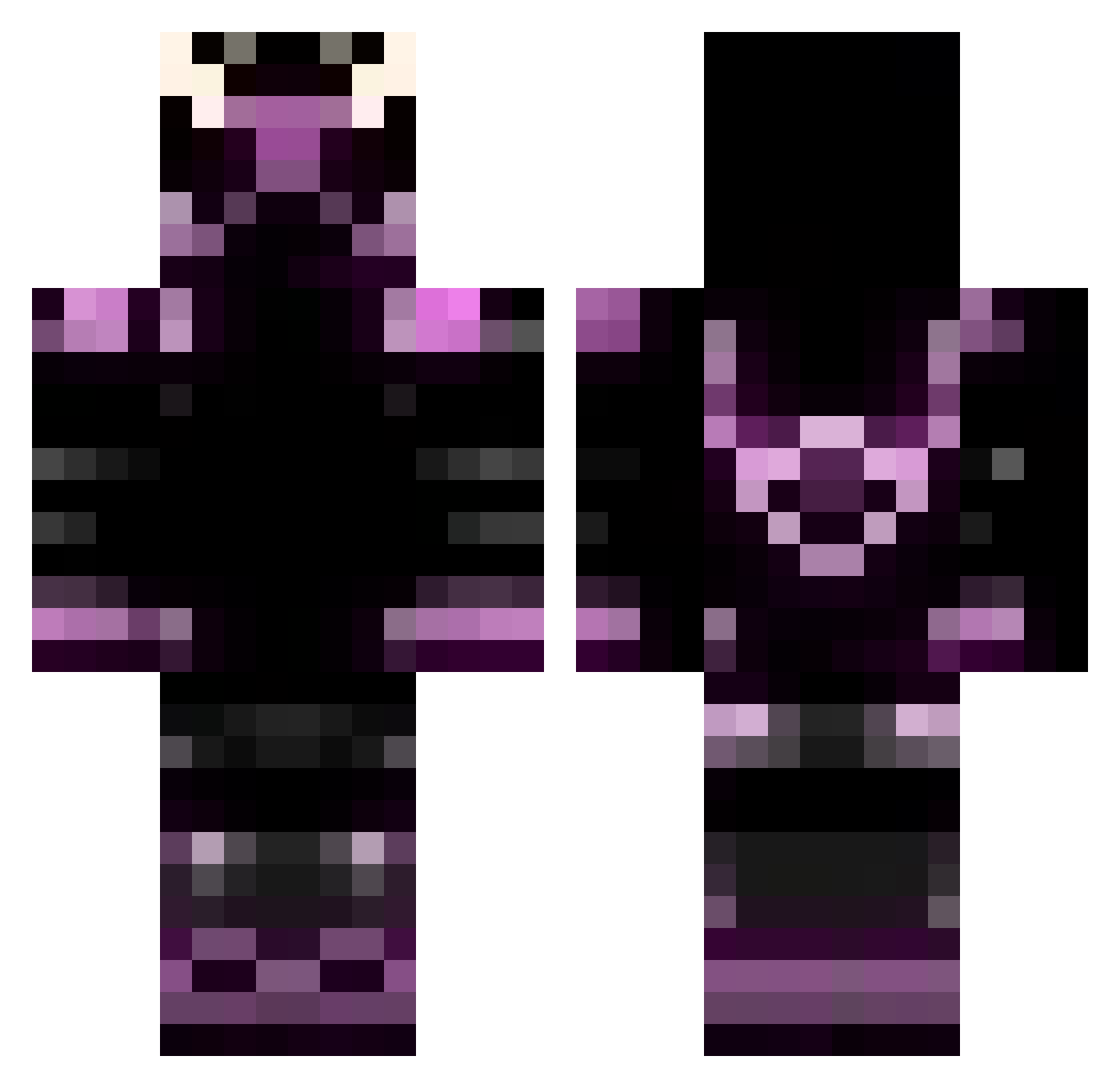 primalZhere Minecraft skin, front and back view