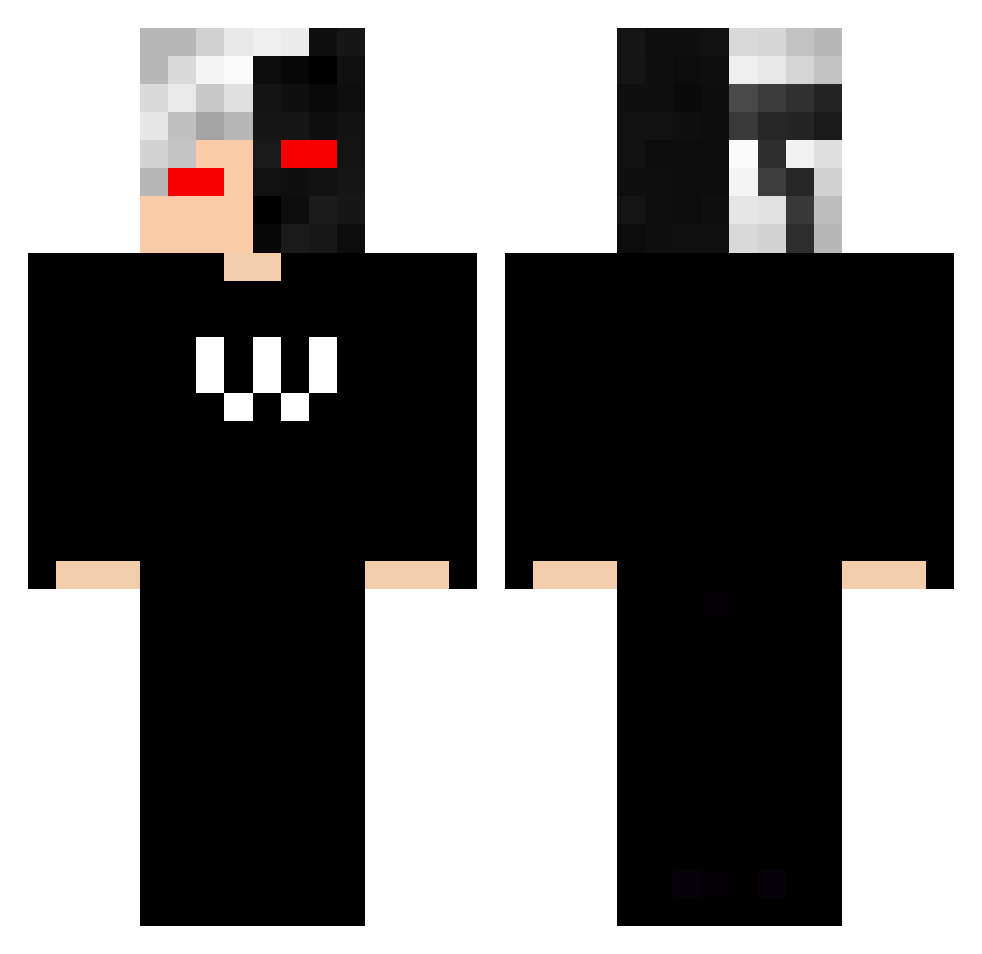 Japnesy Minecraft skin, front and back view