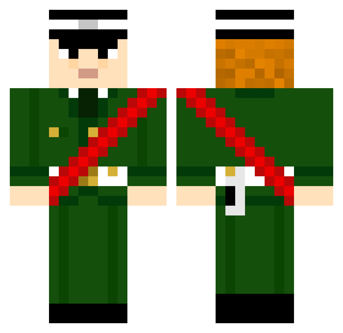 MkaayMkaay Minecraft skin, front and back view