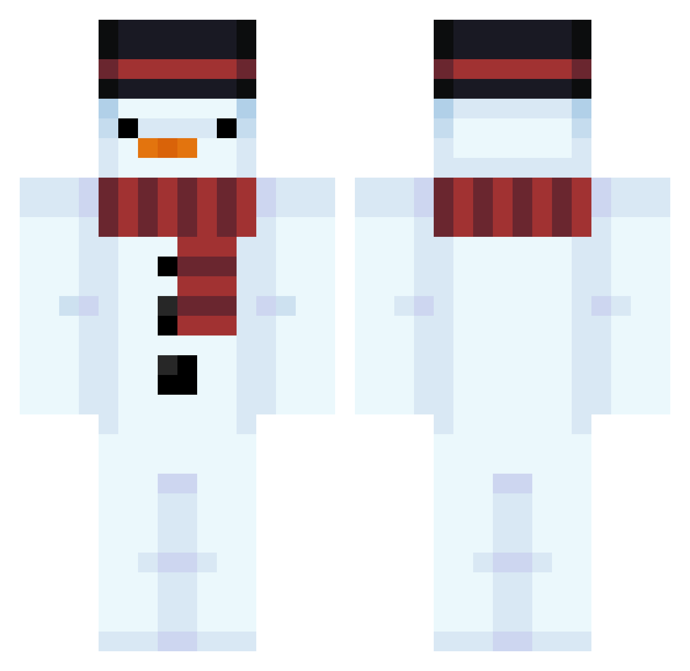 Lookout9712 Minecraft skin, front and back view