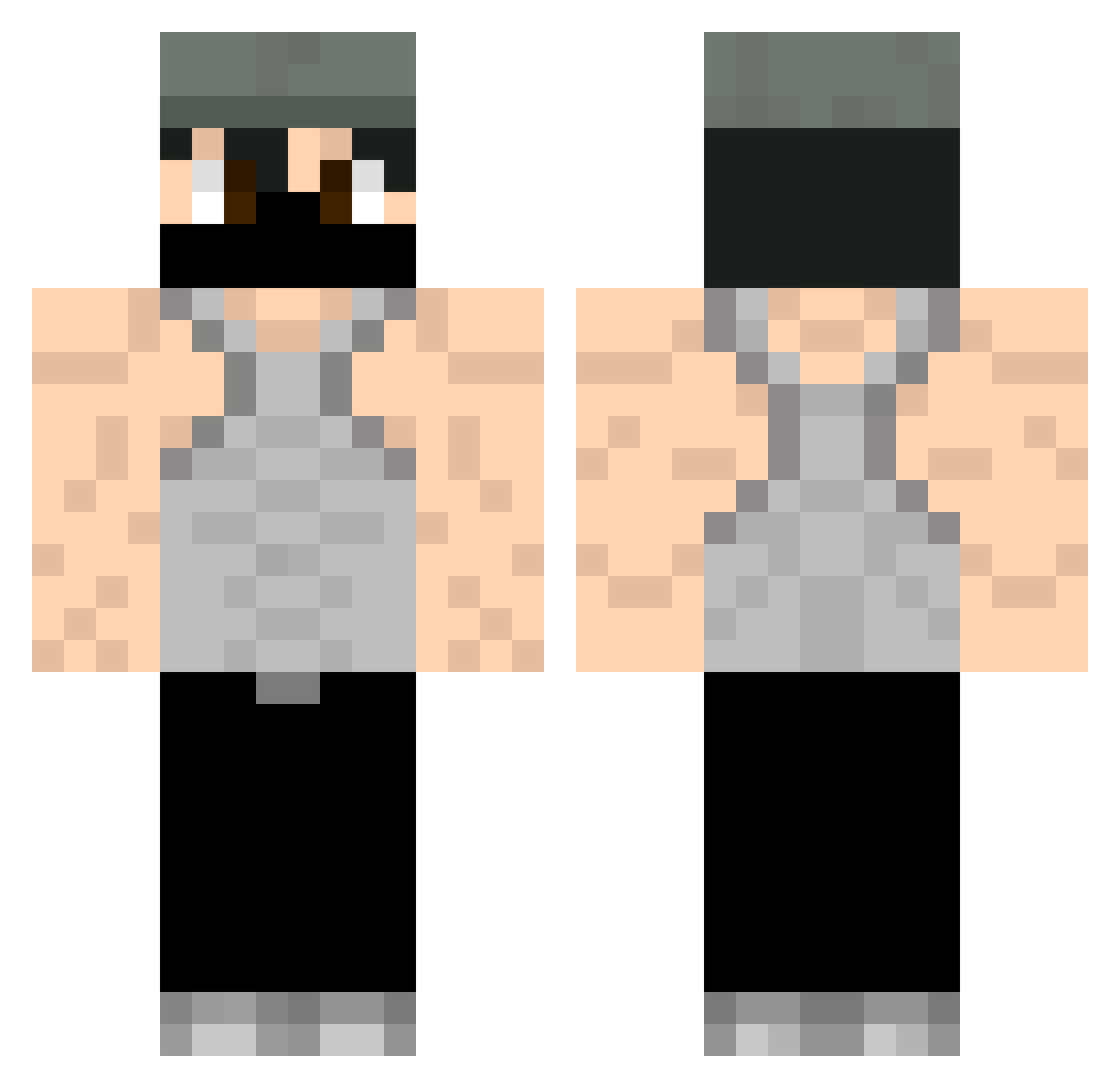 yutaaARG Minecraft skin, front and back view
