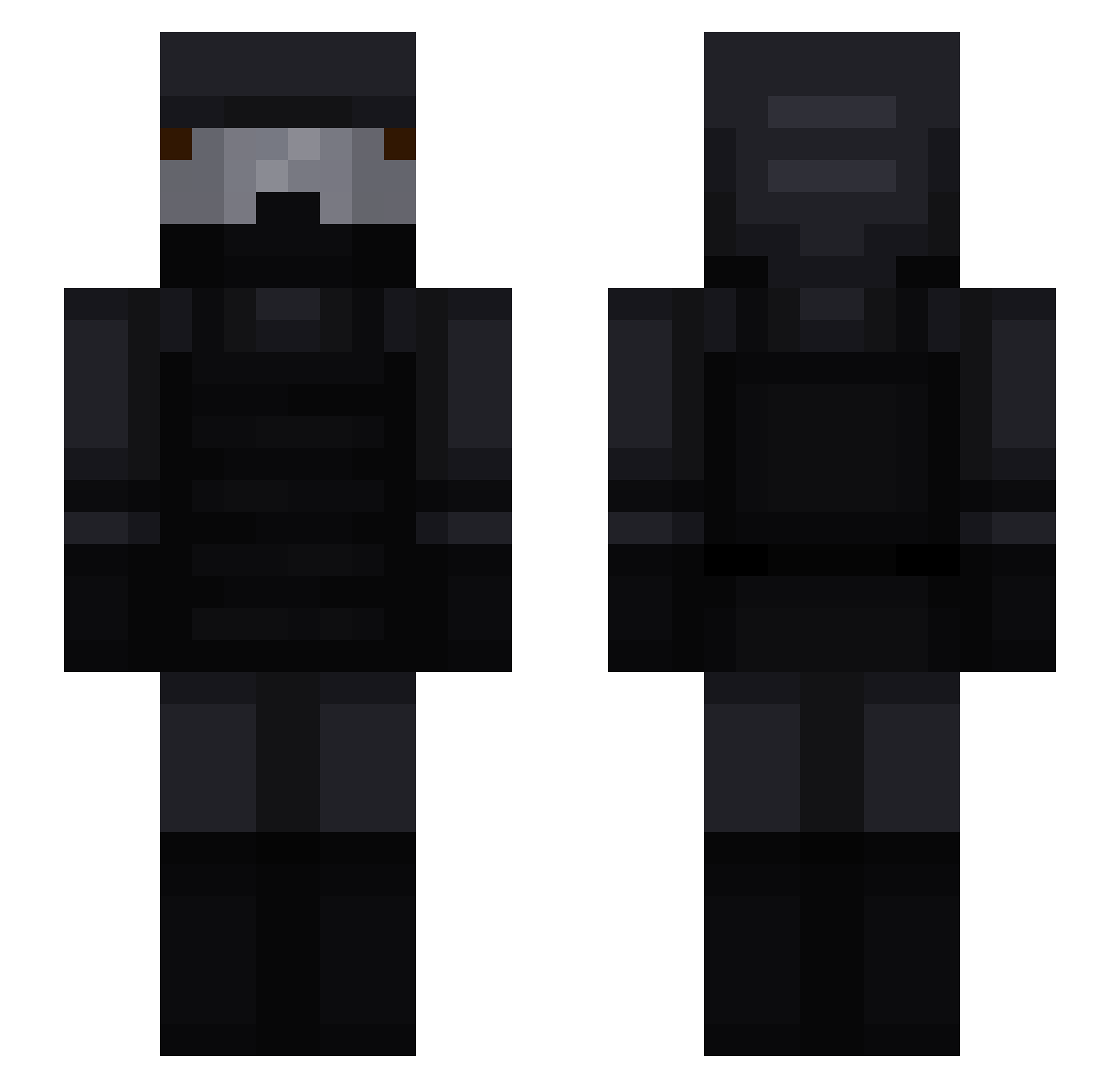 GULIWIEREQ Minecraft skin, front and back view