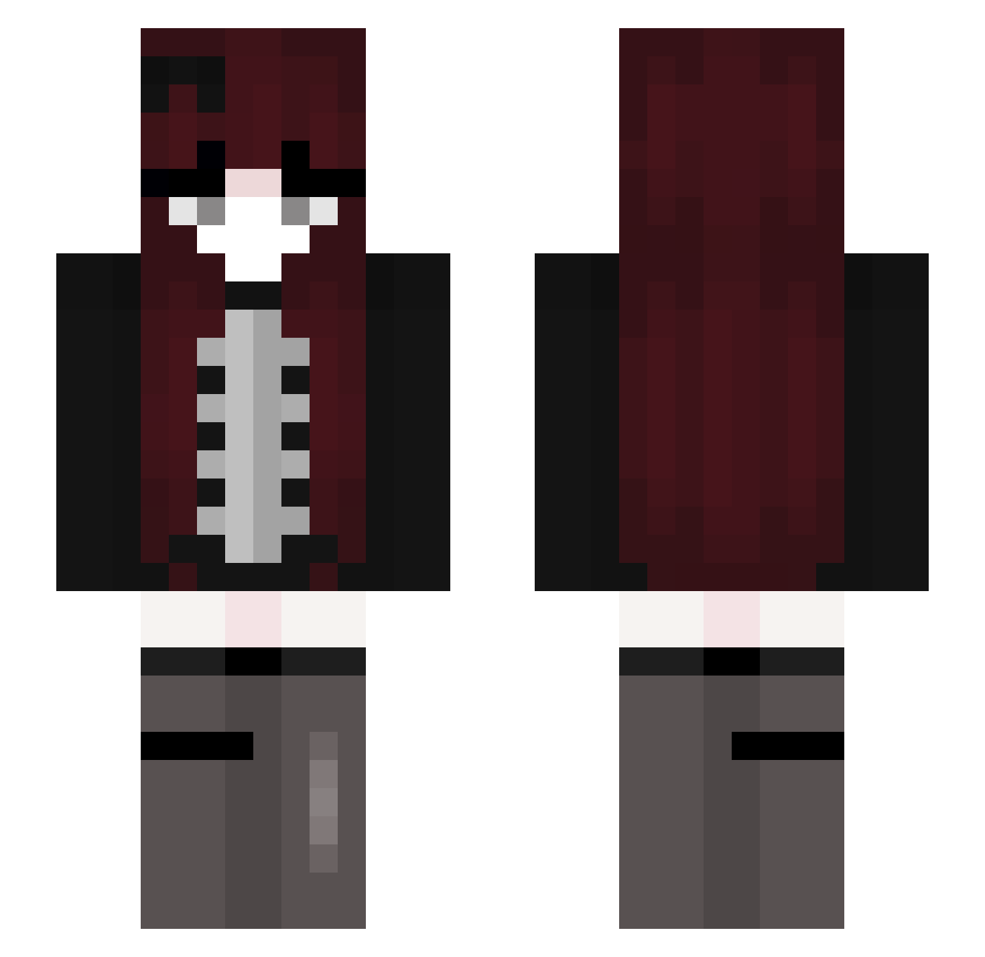 dldlre00 Minecraft skin, front and back view