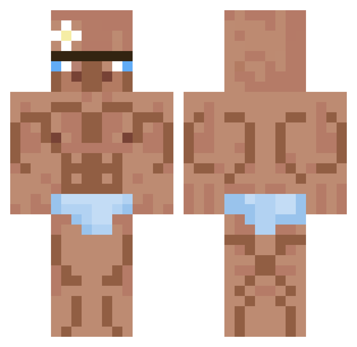 dokkaebi312 Minecraft skin, front and back view