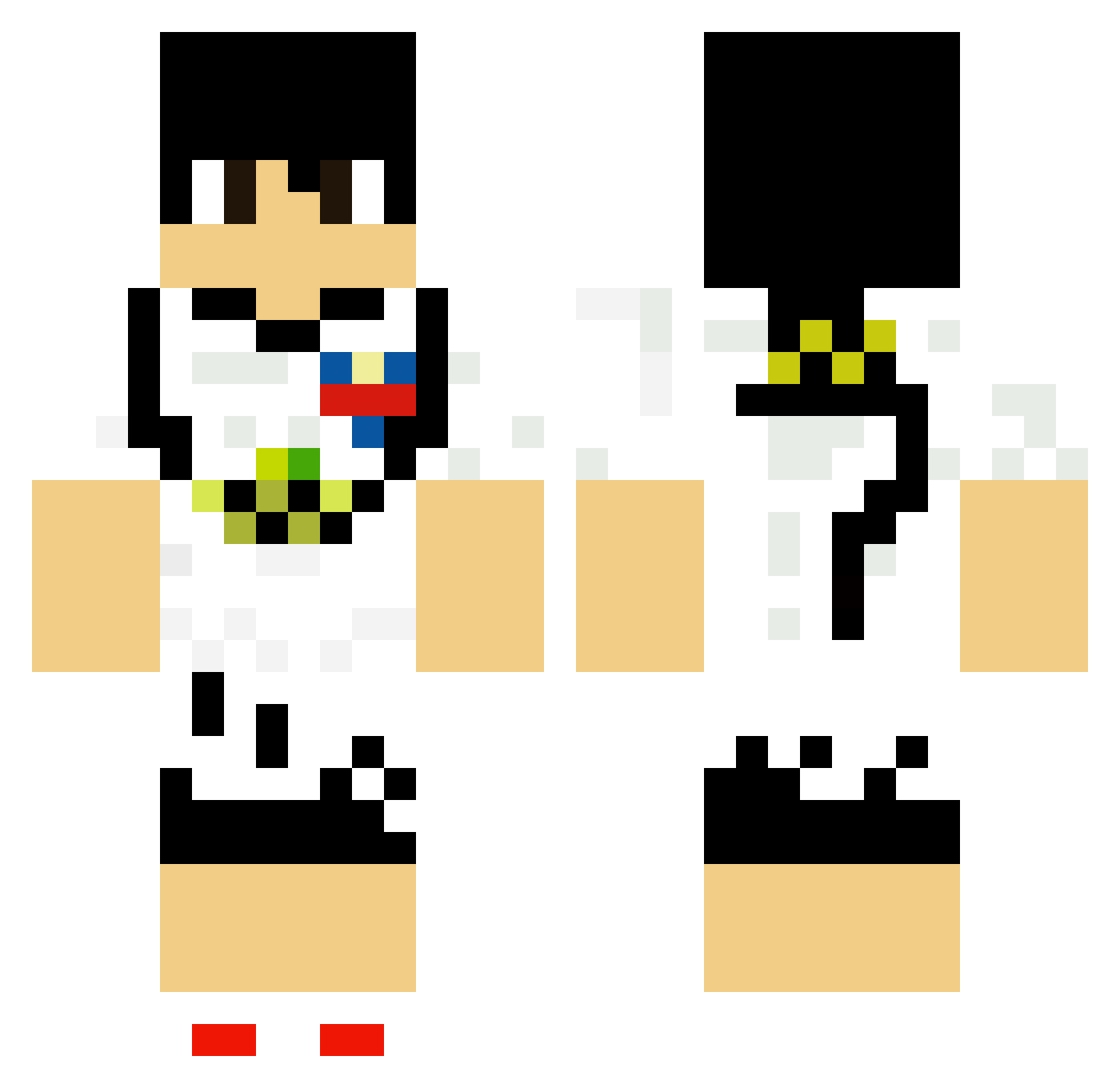 Papitaslays9176 Minecraft skin, front and back view