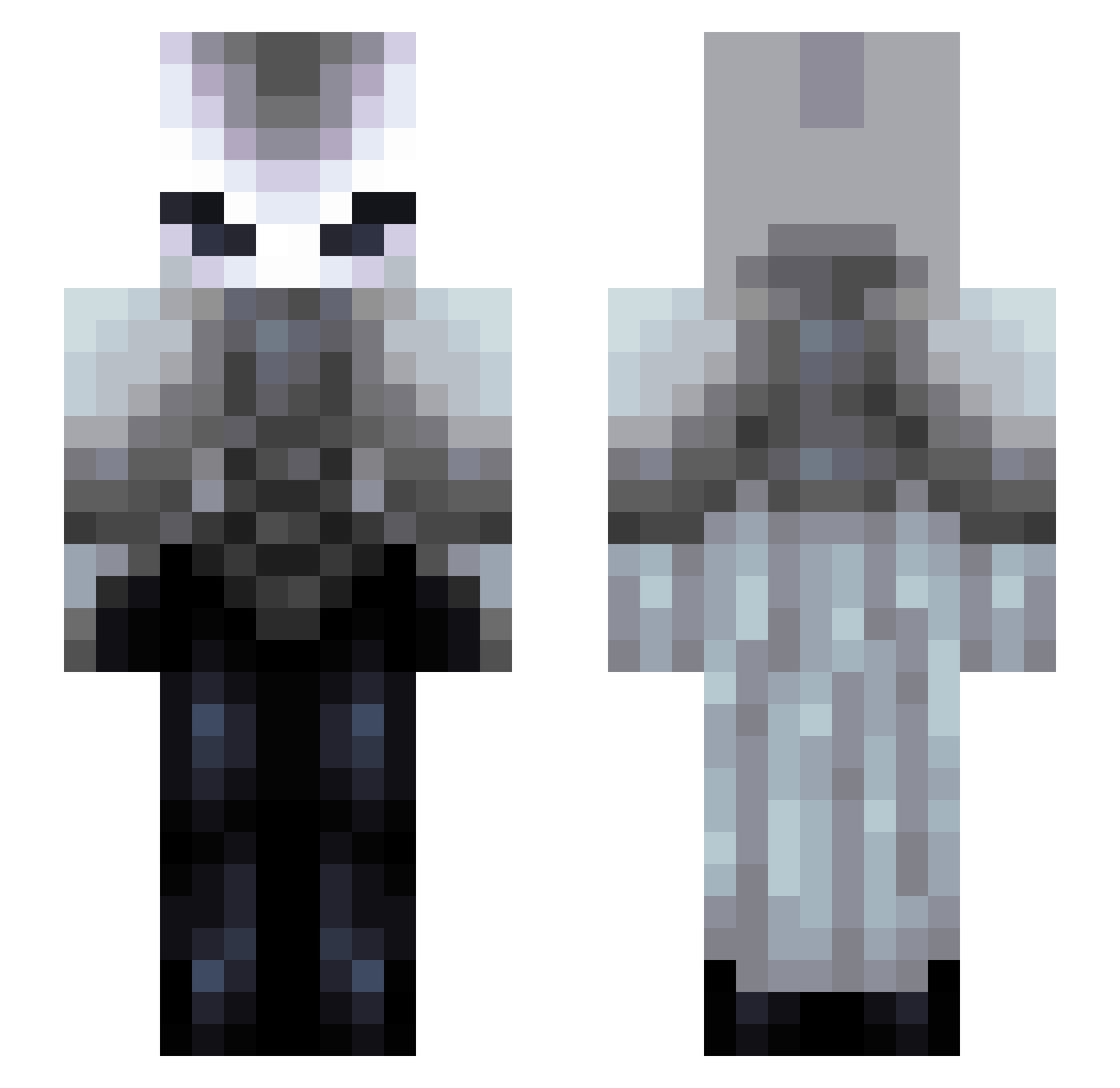 Gavin9111 Minecraft skin, front and back view