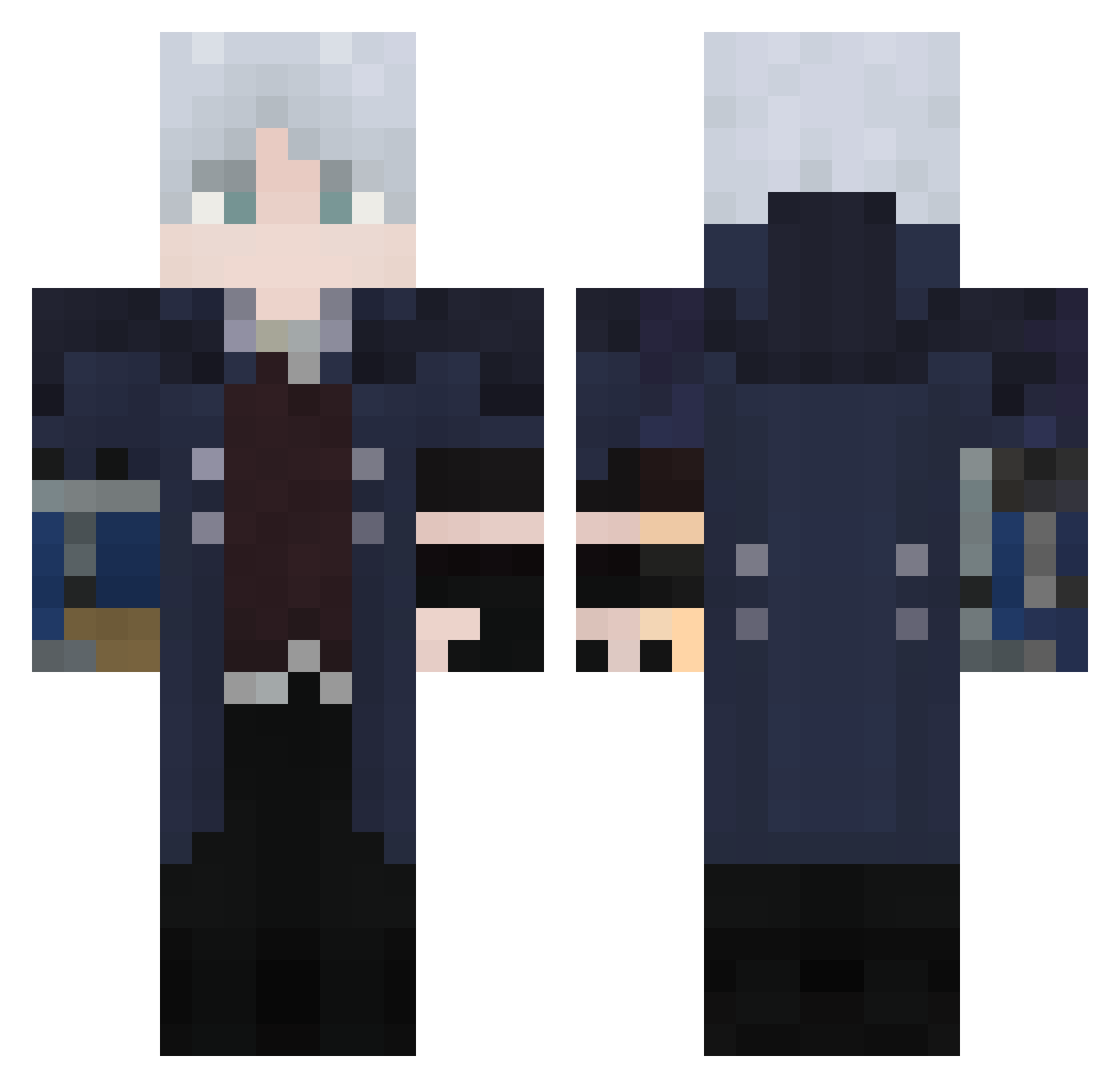 ShadowKnightVA Minecraft skin, front and back view