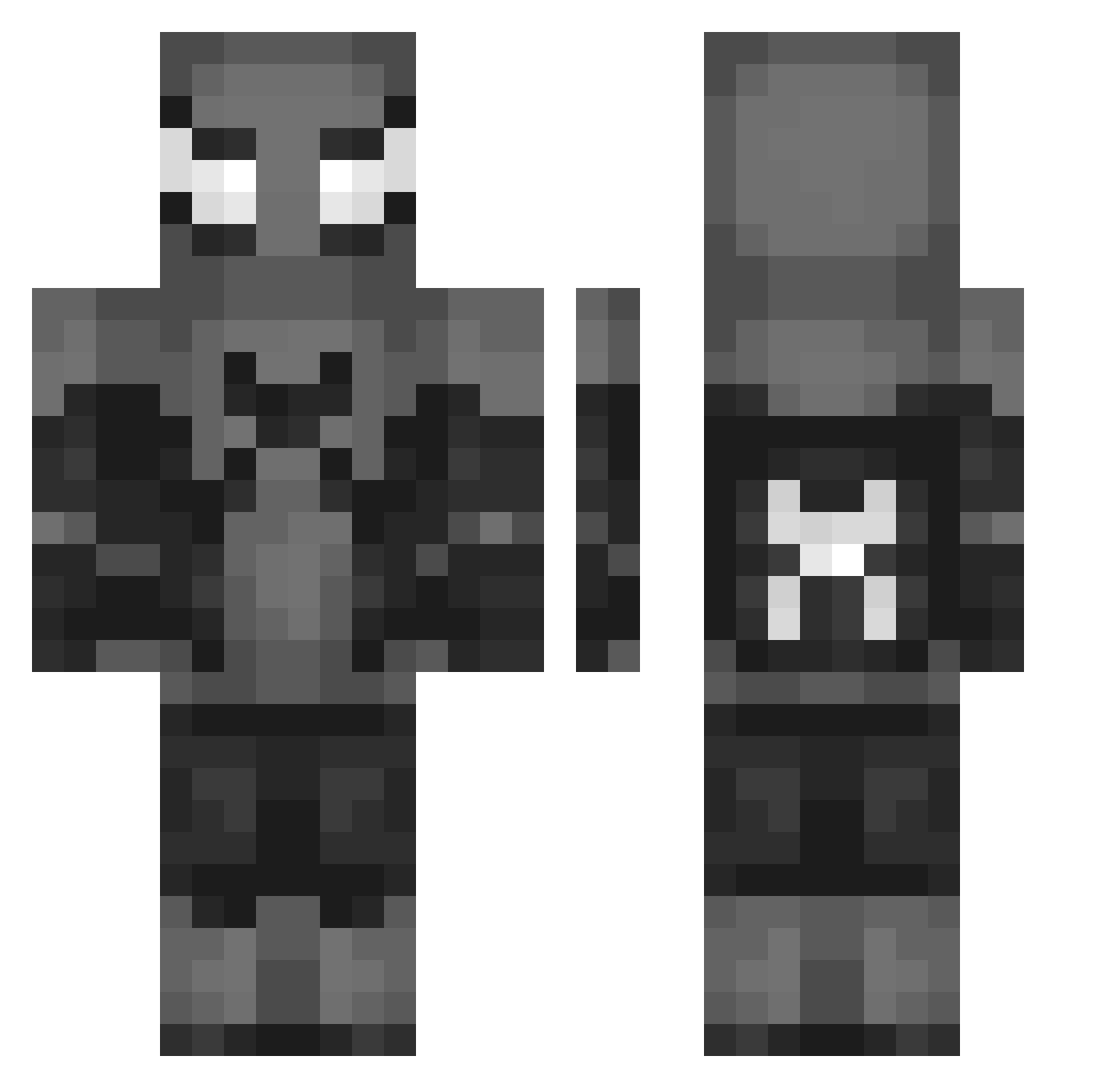 SwogPaine Minecraft skin, front and back view
