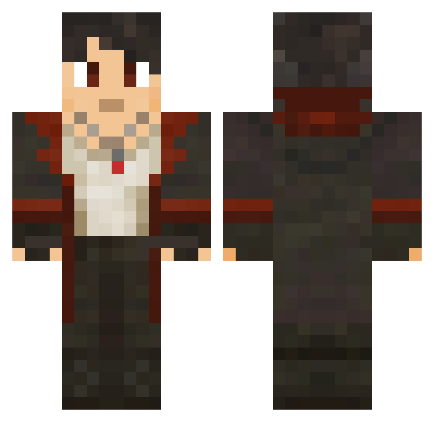 MapuchinResg Minecraft skin, front and back view