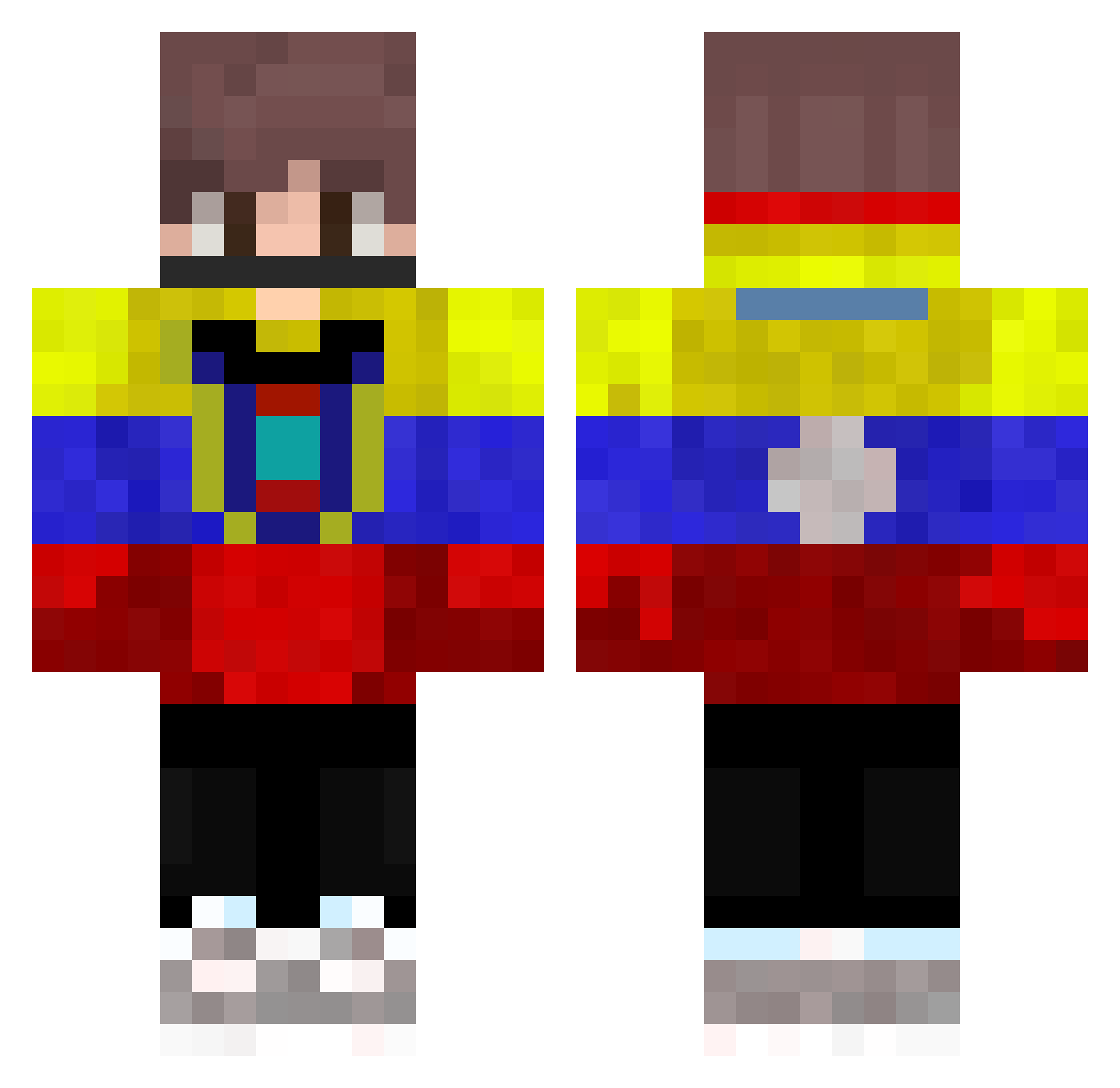 NelvijoanHG - colombian flag Minecraft skin