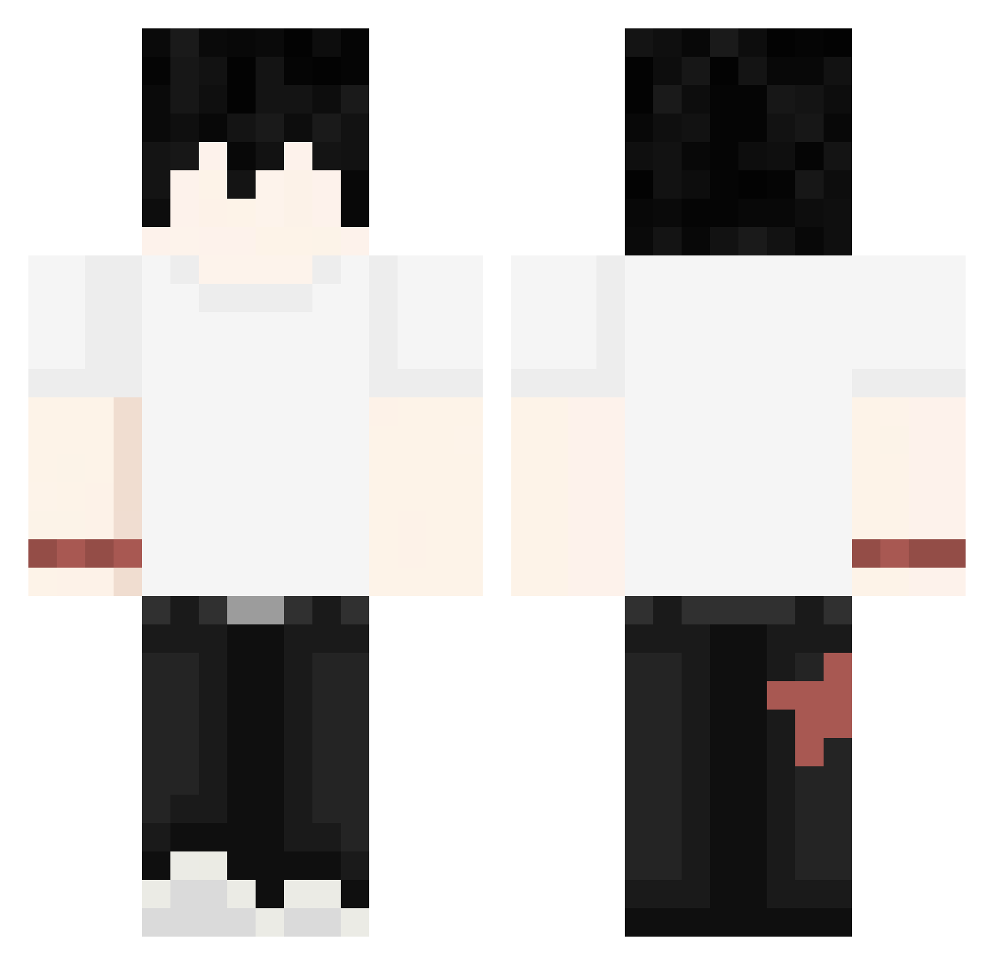 ThatBingus Minecraft skin, front and back view