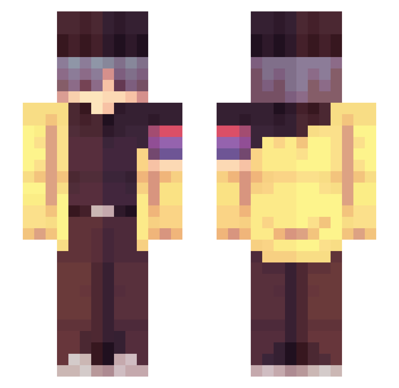 feng_wei233 Minecraft skin, front and back view