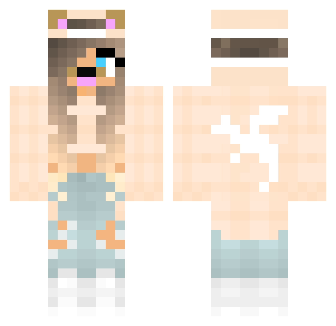 emqra_ Minecraft skin, front and back view