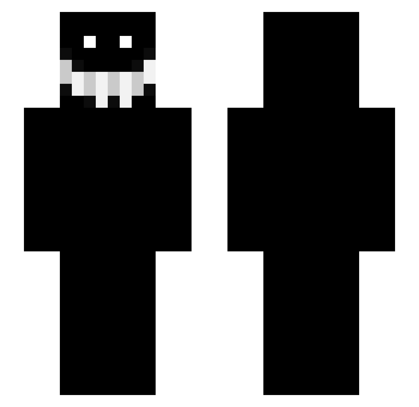 3SoLo Minecraft skin, front and back view