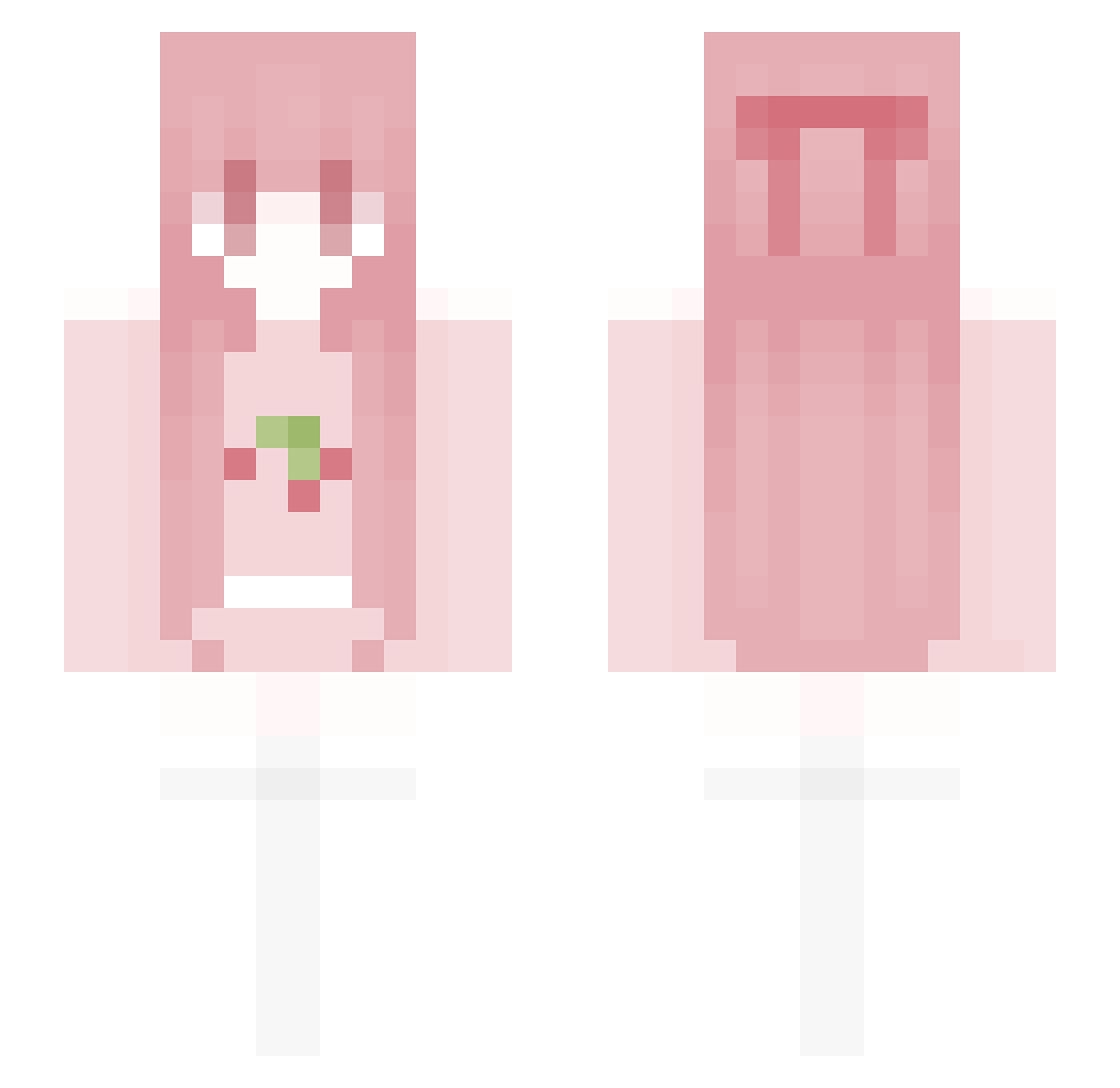 maevsoh Minecraft skin, front and back view