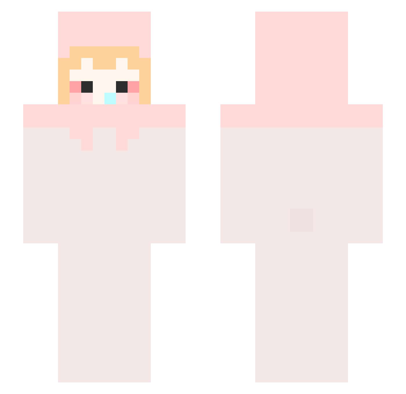 nueey030 Minecraft skin, front and back view