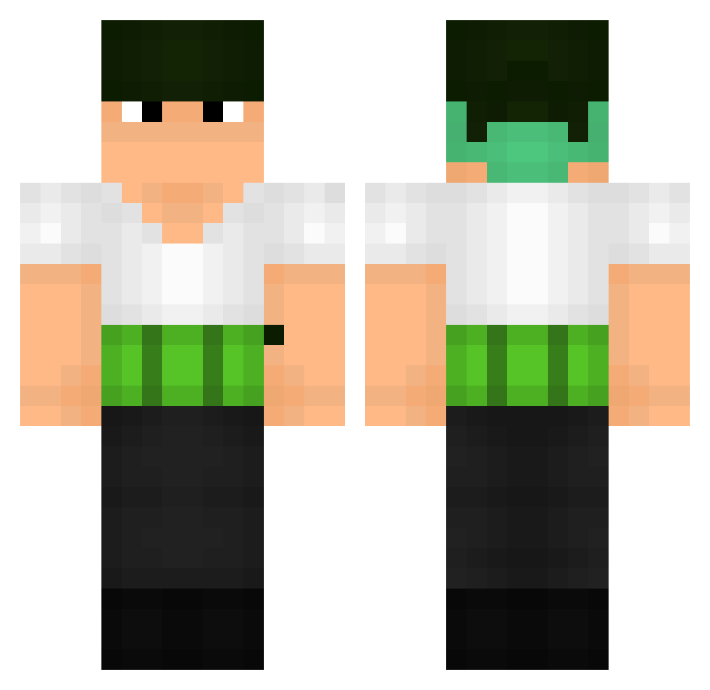 SemNickFazerOq Minecraft skin, front and back view
