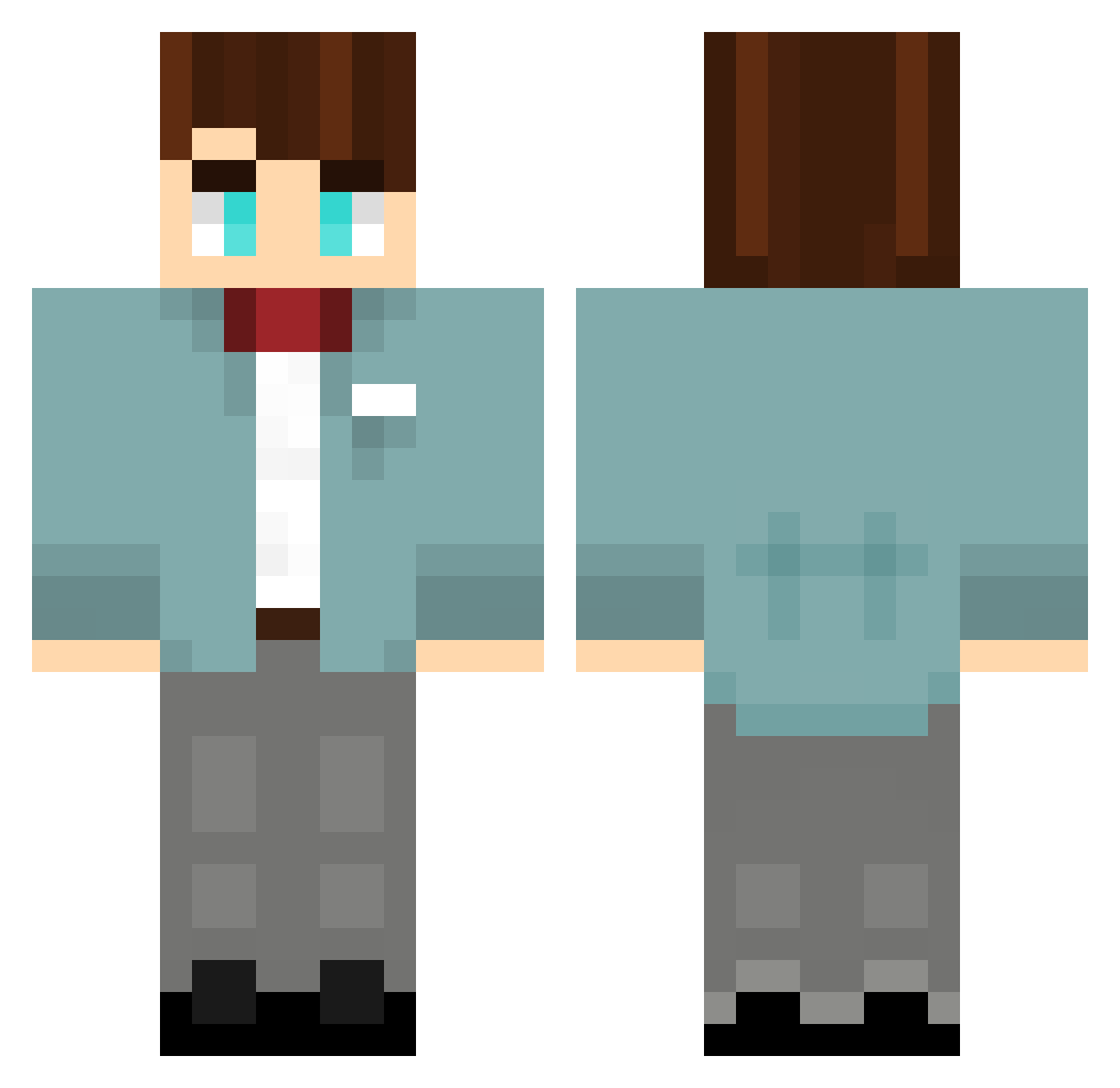 ONLO Minecraft skin, front and back view