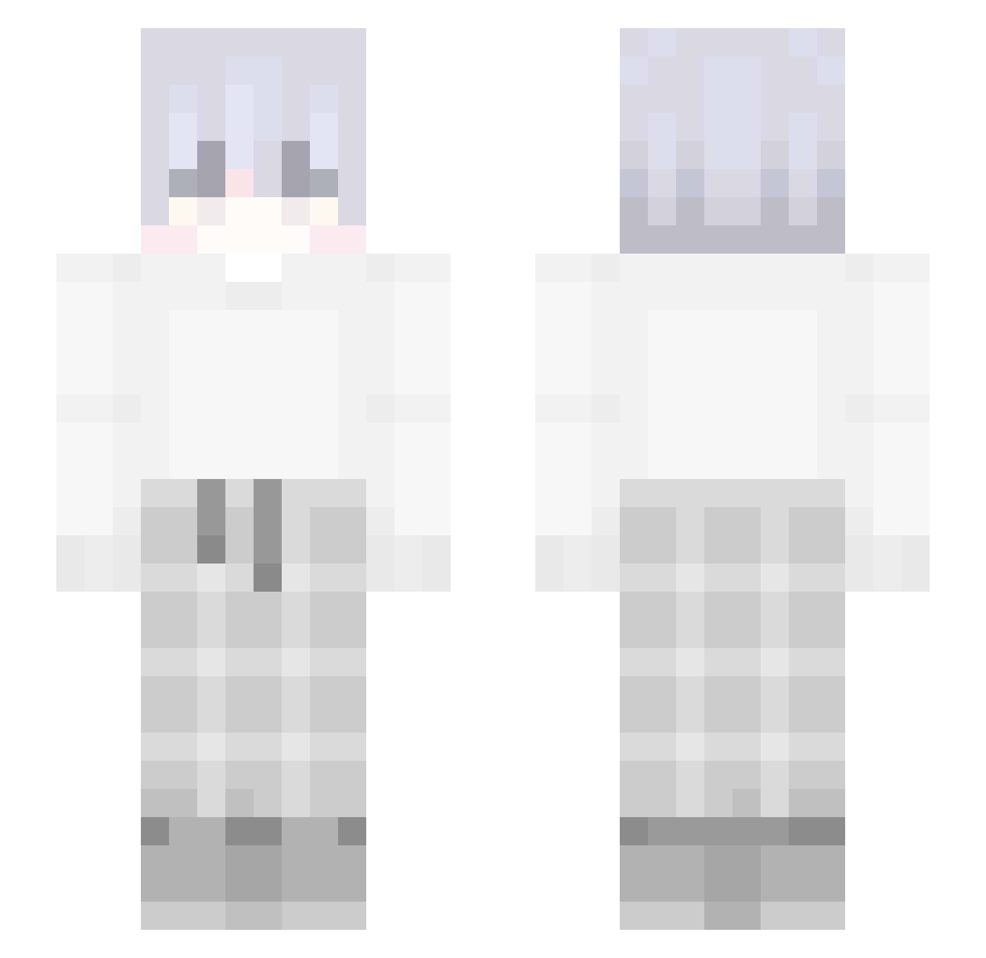 z9i Minecraft skin, front and back view