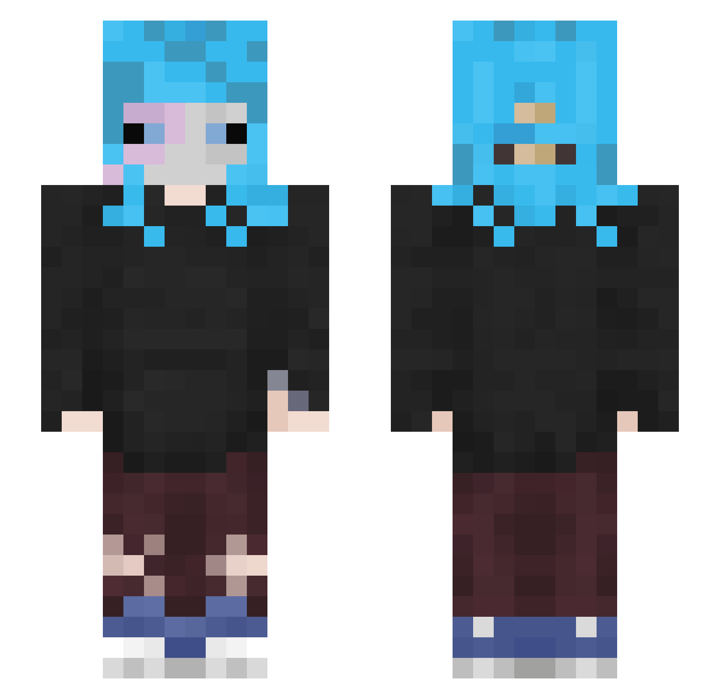 Elyndir_ Minecraft skin, front and back view