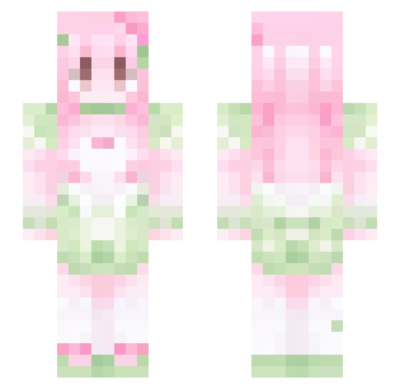 selixE_ou_ux Minecraft skin, front and back view
