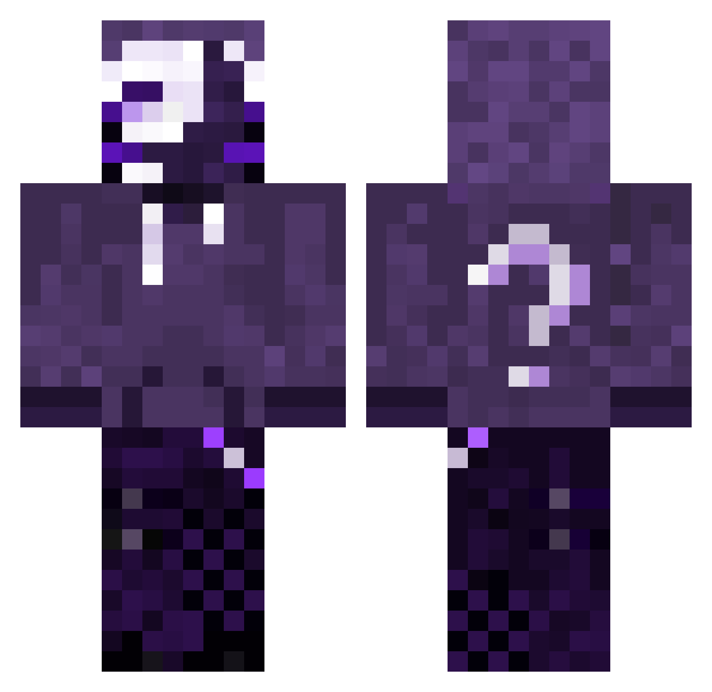 rdctedbcnez Minecraft skin, front and back view