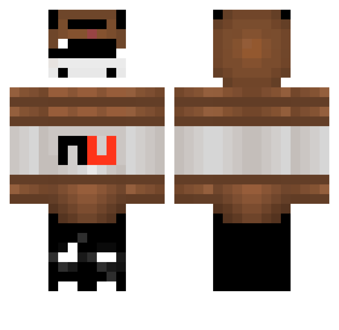 zeigmann Minecraft skin, front and back view