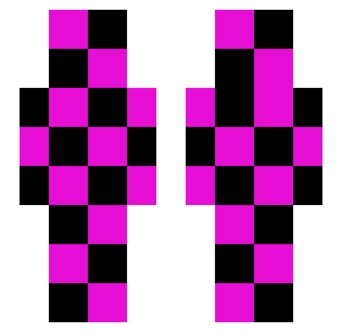 squeegy0 Minecraft skin, front and back view