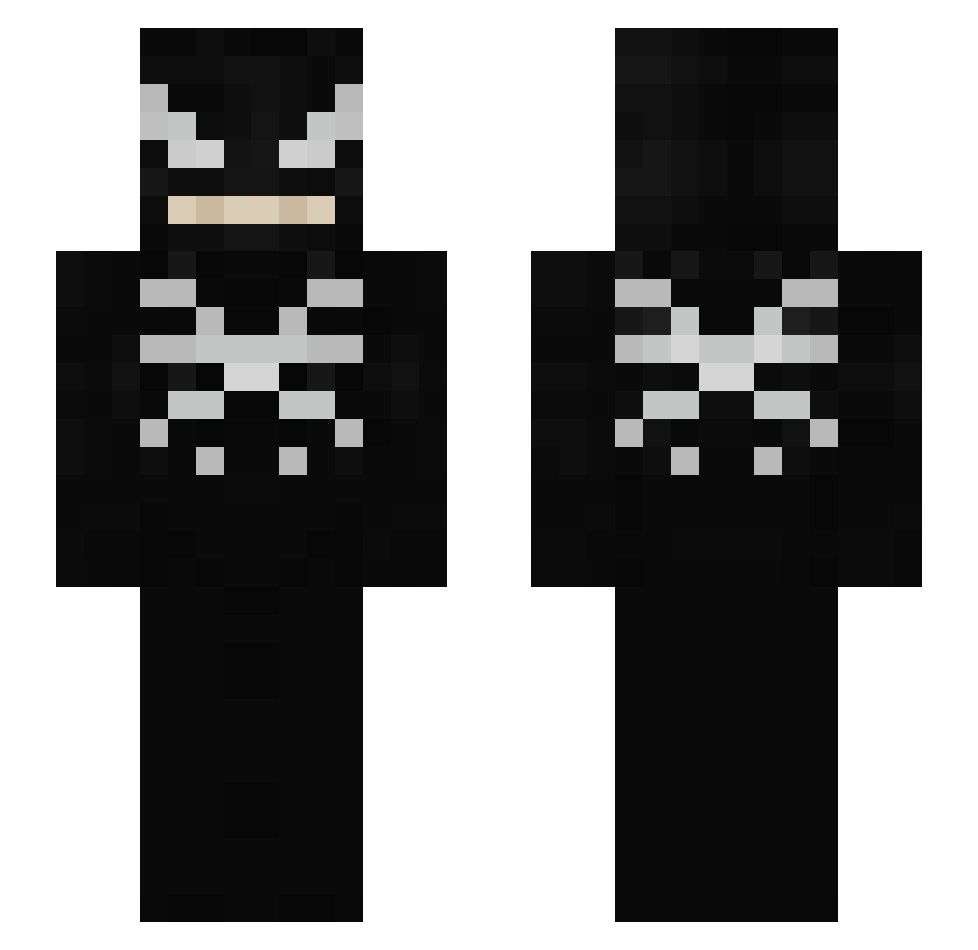 onlylina Minecraft skin, front and back view