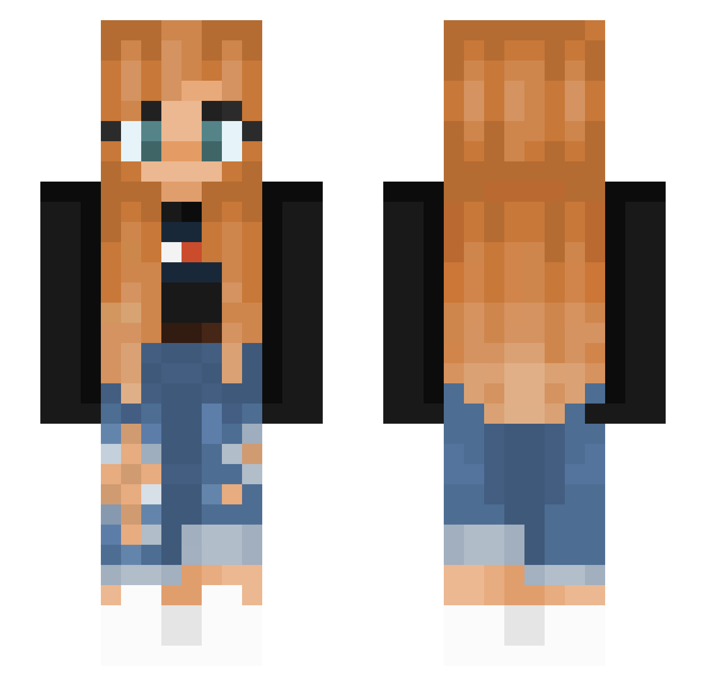 tillyhall79 Minecraft skin, front and back view