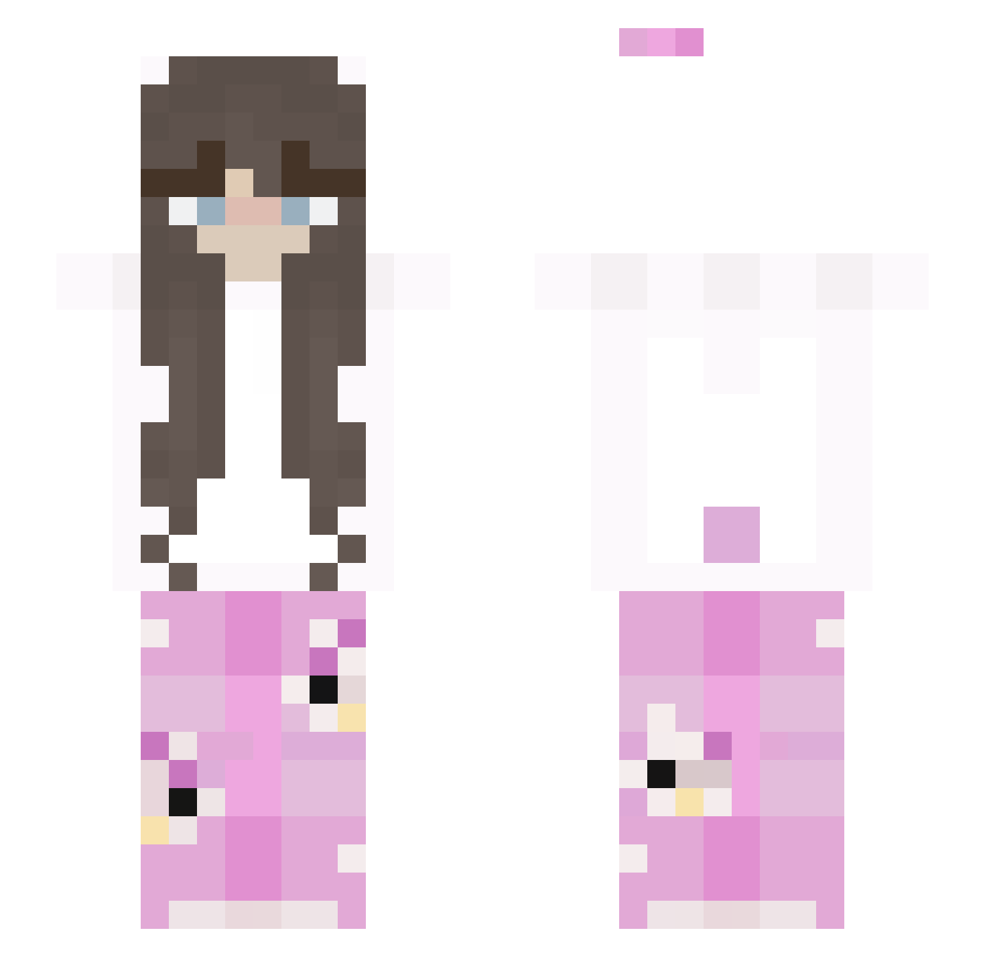 Sakx_s Minecraft skin, front and back view