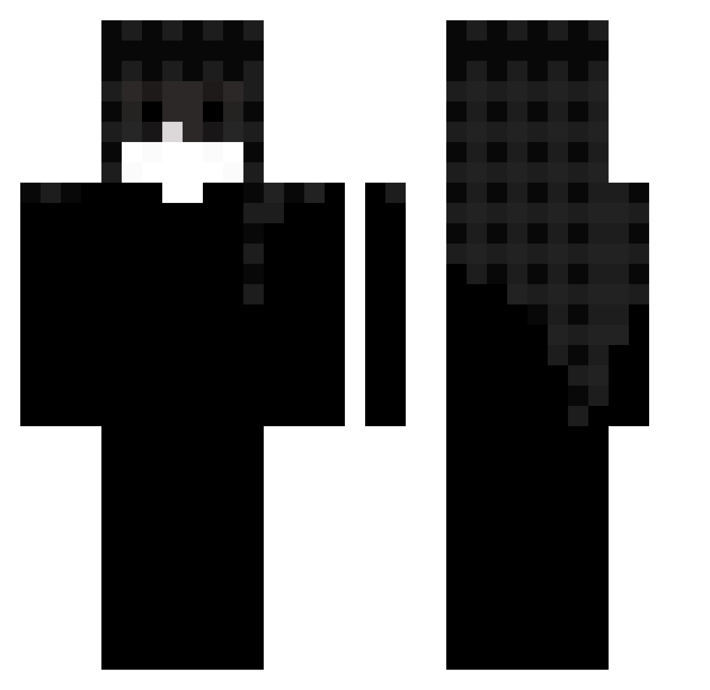 Wave__Ryze Minecraft skin, front and back view