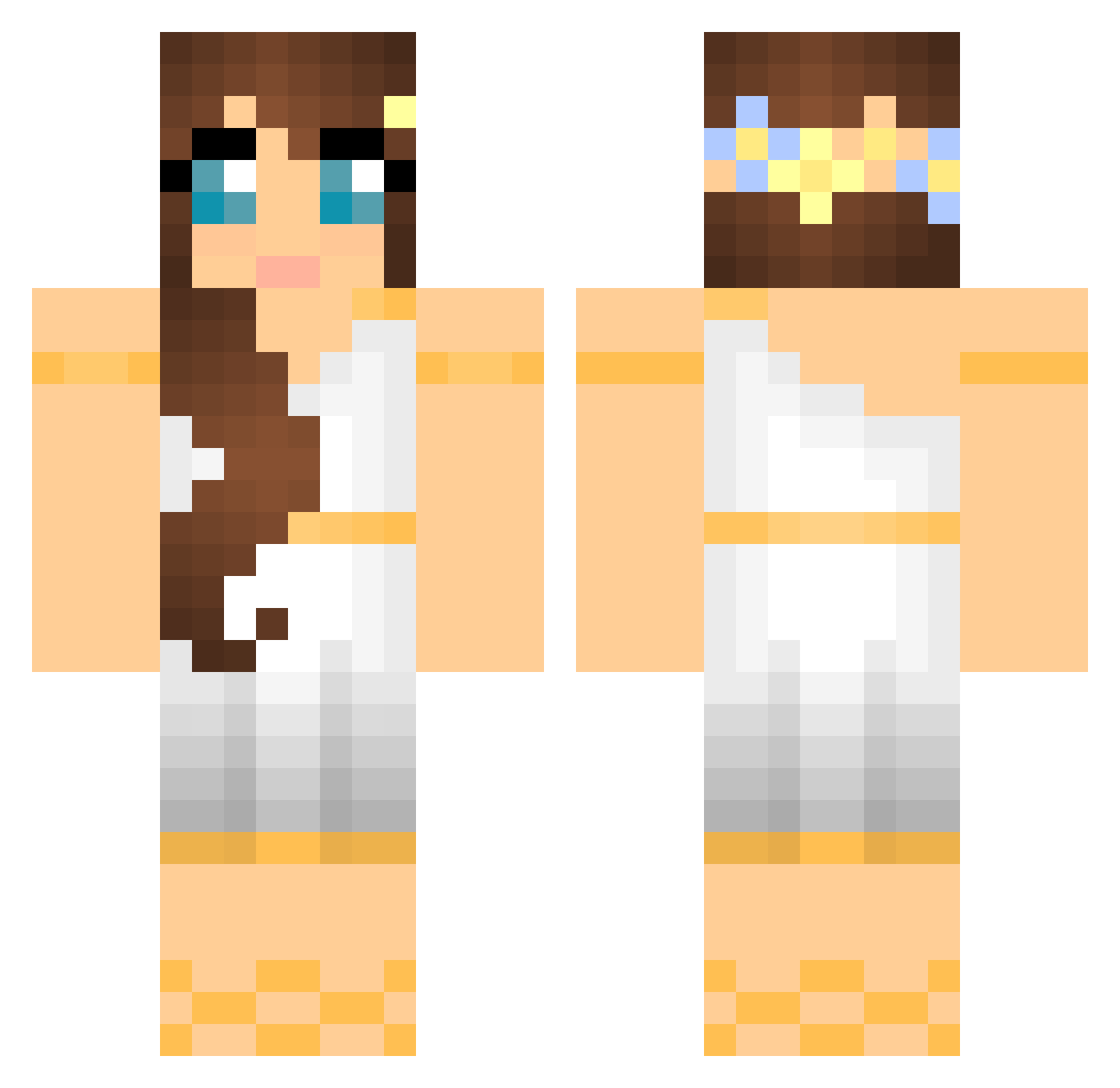 b0obslover100 Minecraft skin, front and back view