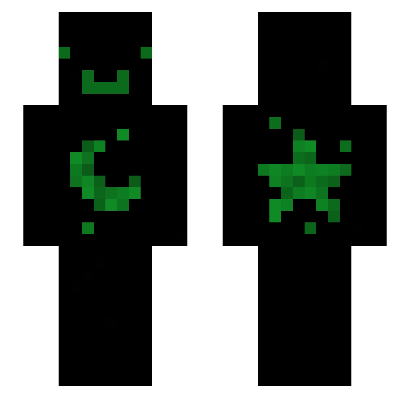 SigmaBigo17 Minecraft skin, front and back view