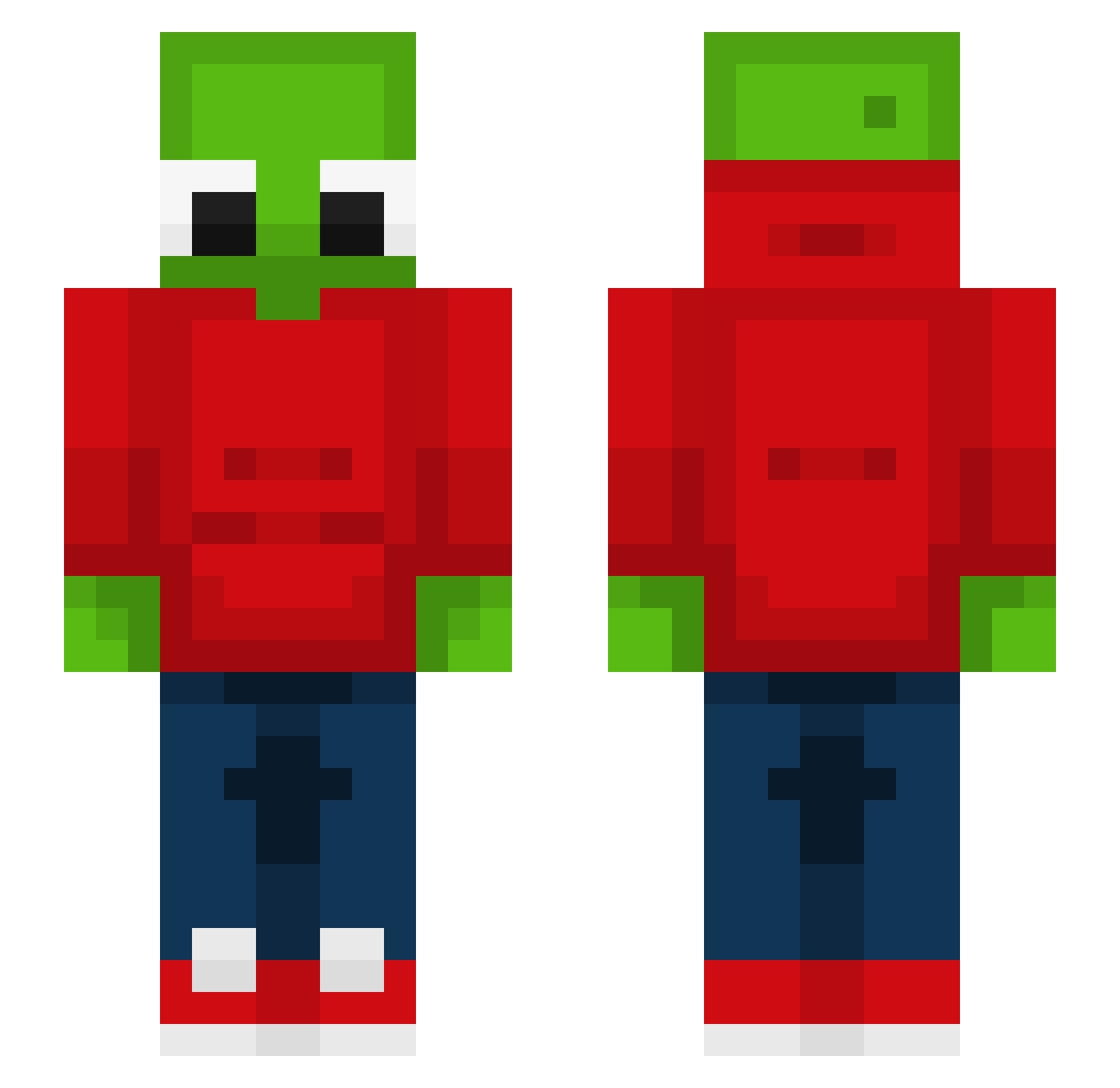 Niicklas0606 Minecraft skin, front and back view