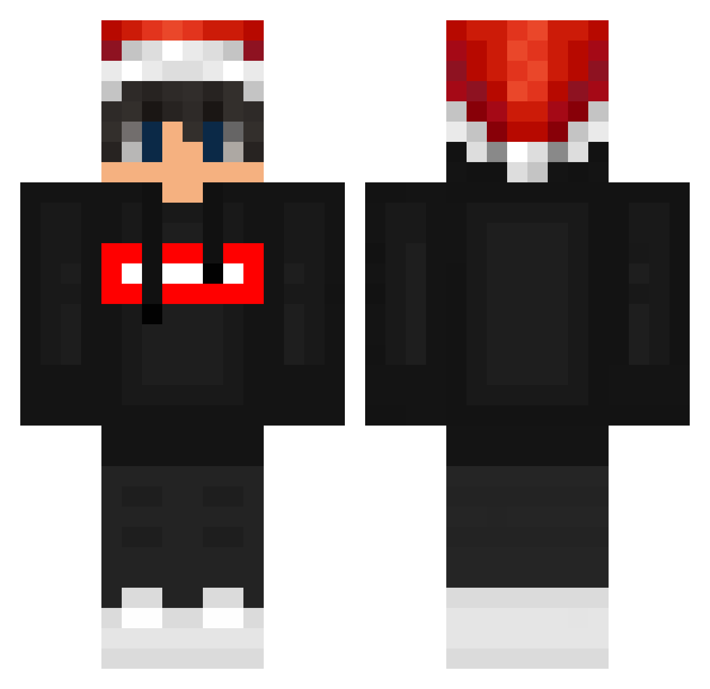 Noxer_80 Minecraft skin, front and back view
