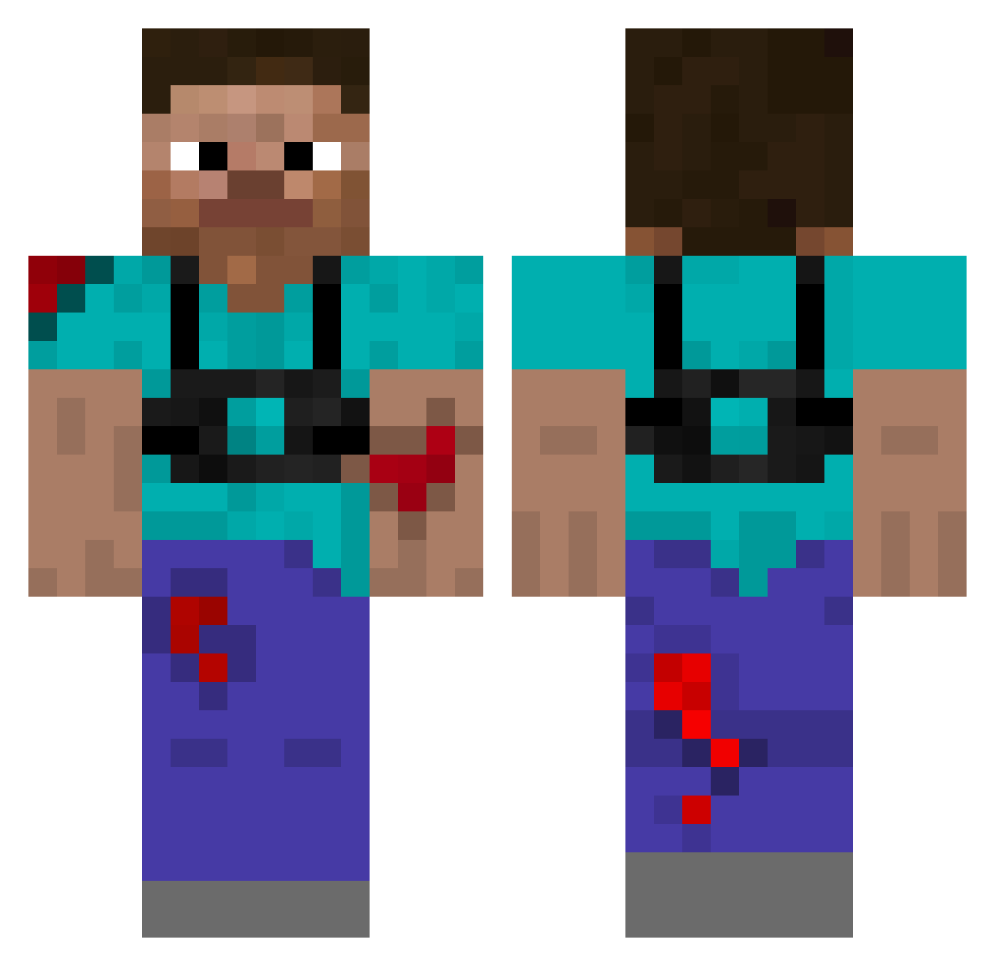 xx_barackobama69 Minecraft skin, front and back view