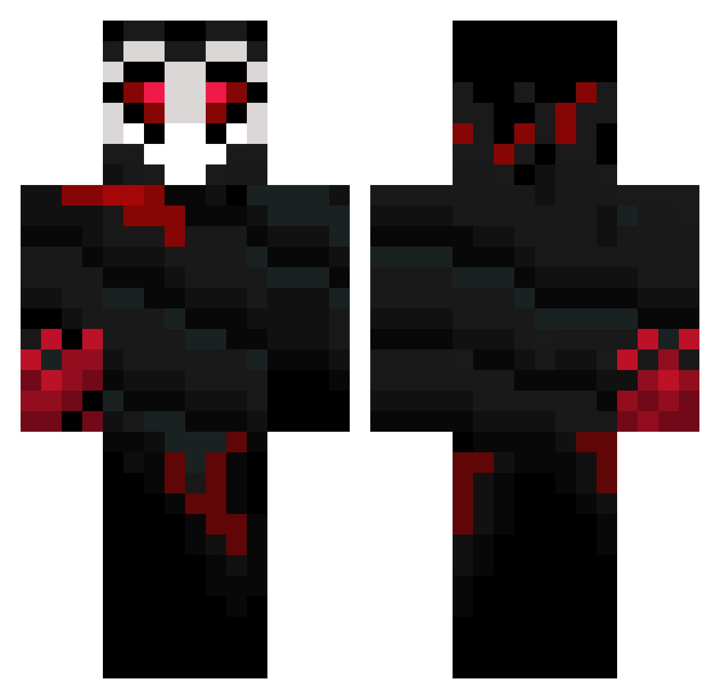 Striker2_ Minecraft skin, front and back view