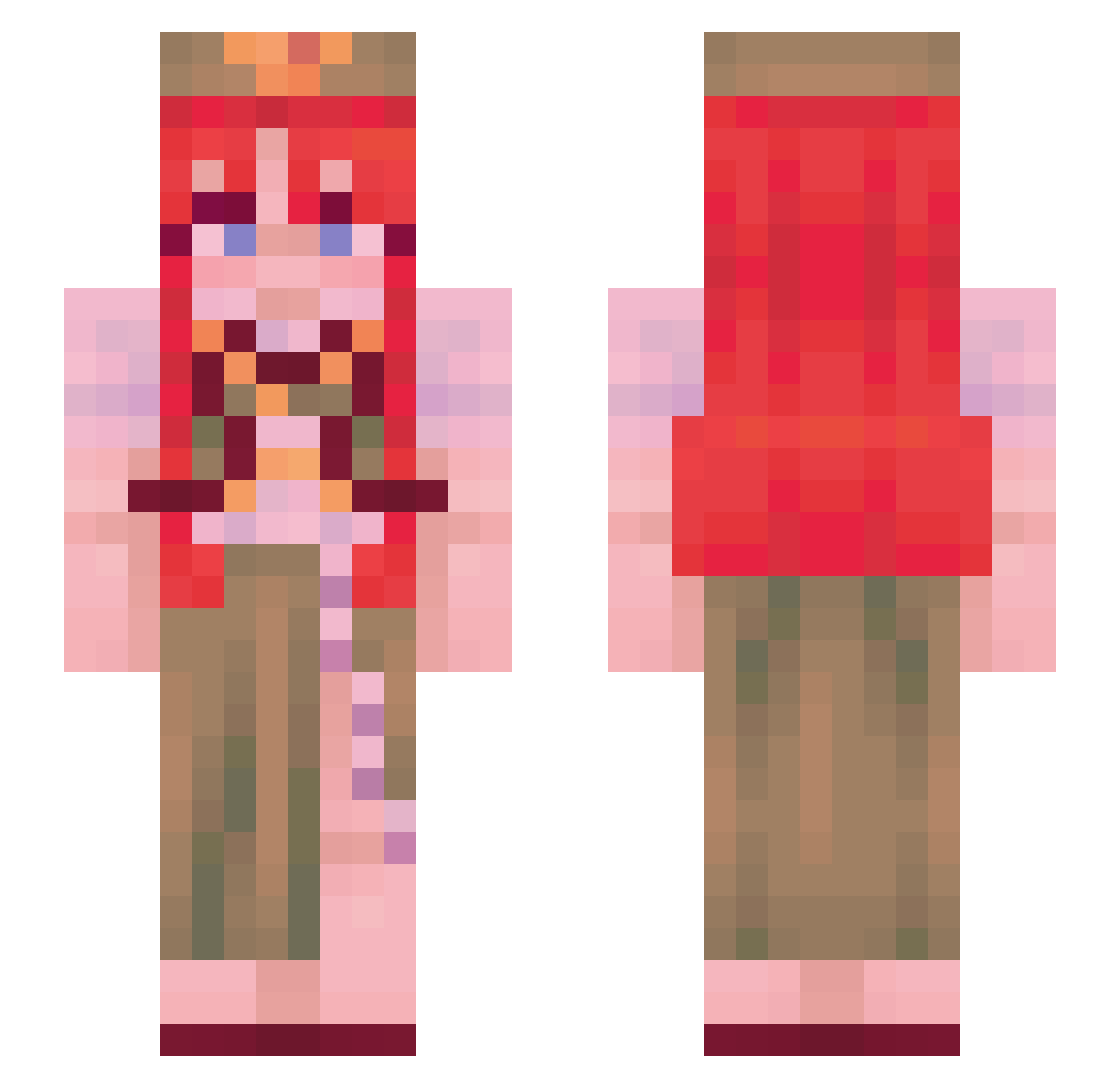 DukeOfShades Minecraft skin, front and back view