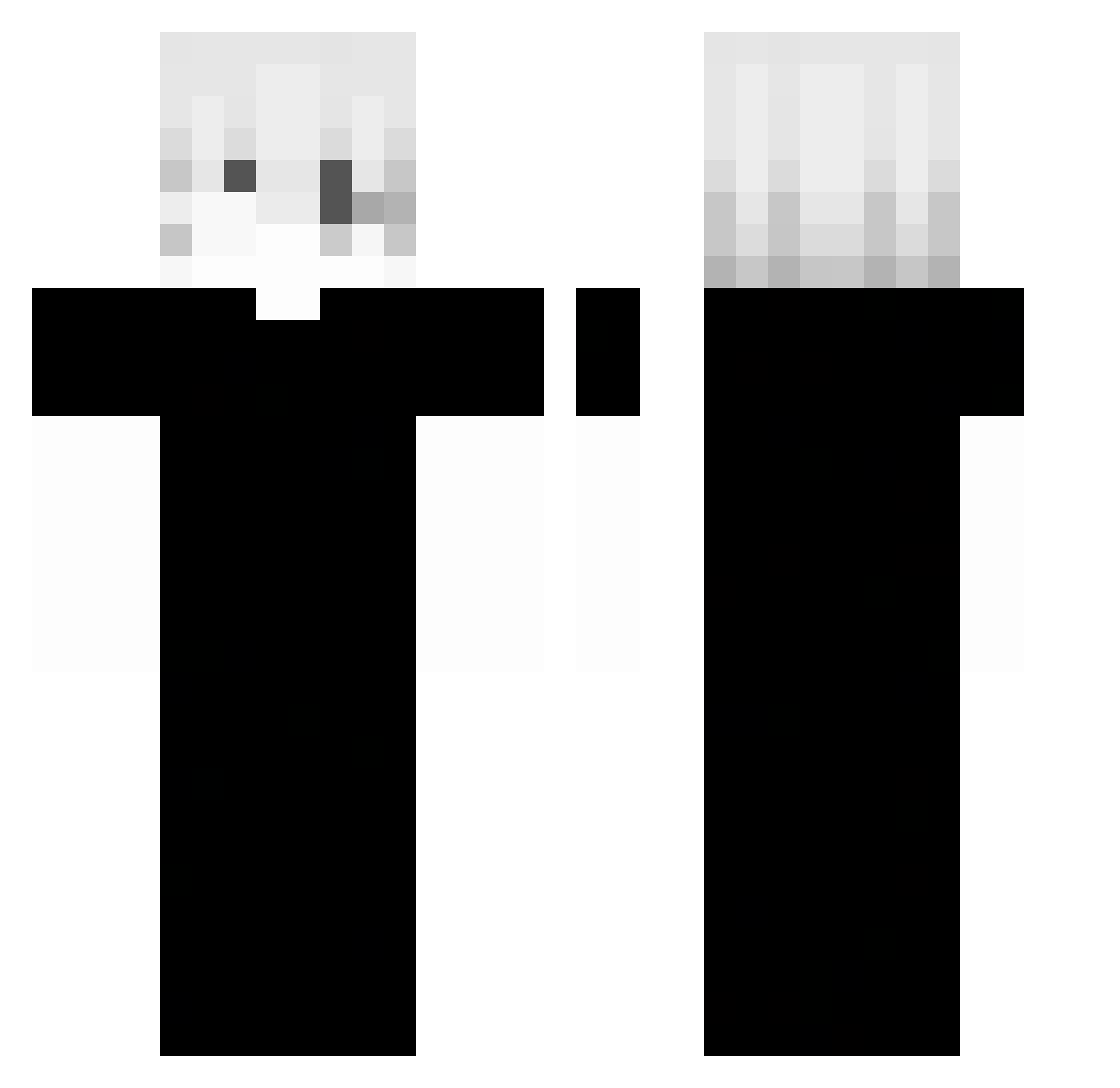 Consti77 Minecraft skin, front and back view