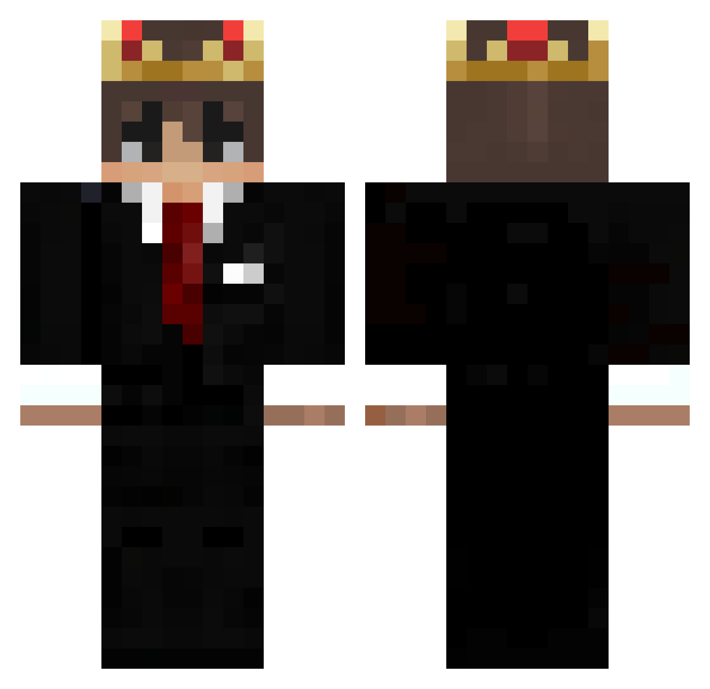Rohan__warrior Minecraft skin, front and back view