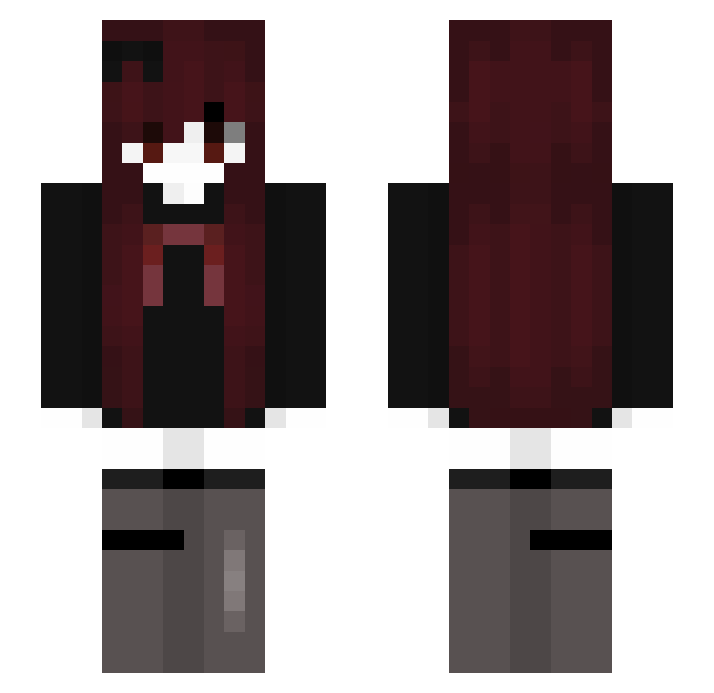 wlox_ Minecraft skin, front and back view
