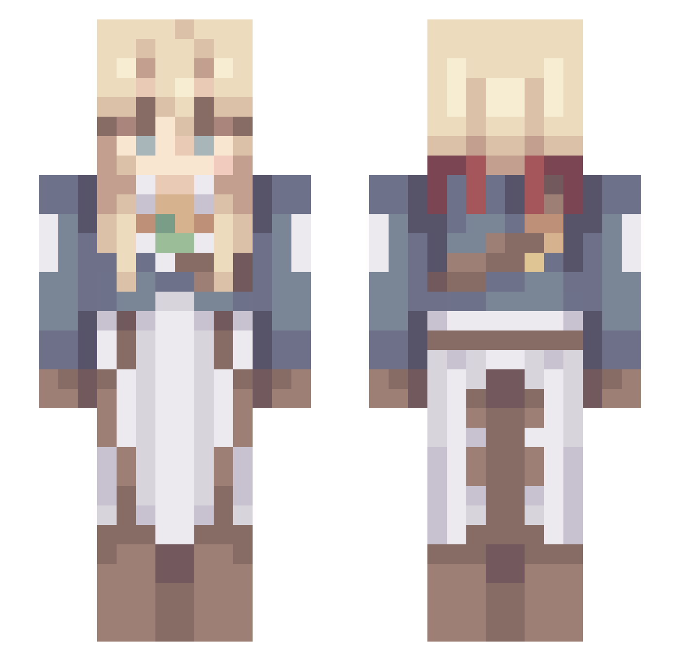 __Namy__ Minecraft skin, front and back view