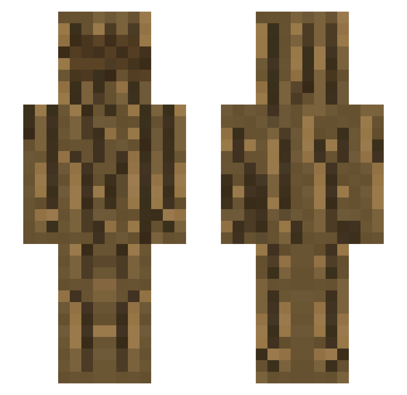 boof165 Minecraft skin, front and back view