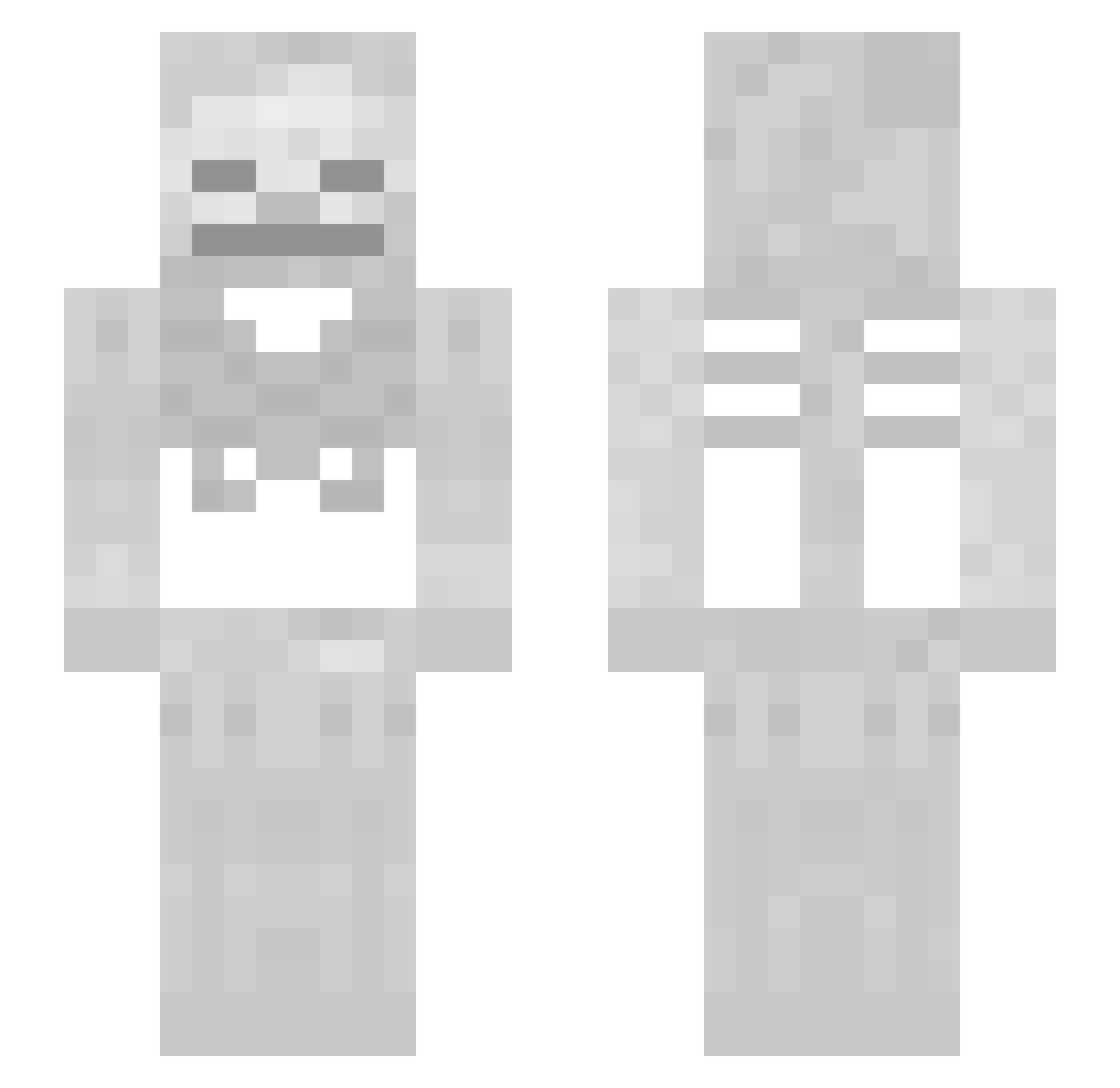 pgi50 Minecraft skin, front and back view